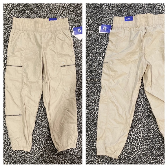 Women's High-Rise Cargo Joggers JoyLab NWT Tan - Picture 7 of 9